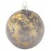 Χριστουγεννιάτικη Μπάλα Αντικέ Χρυσή (8cm)